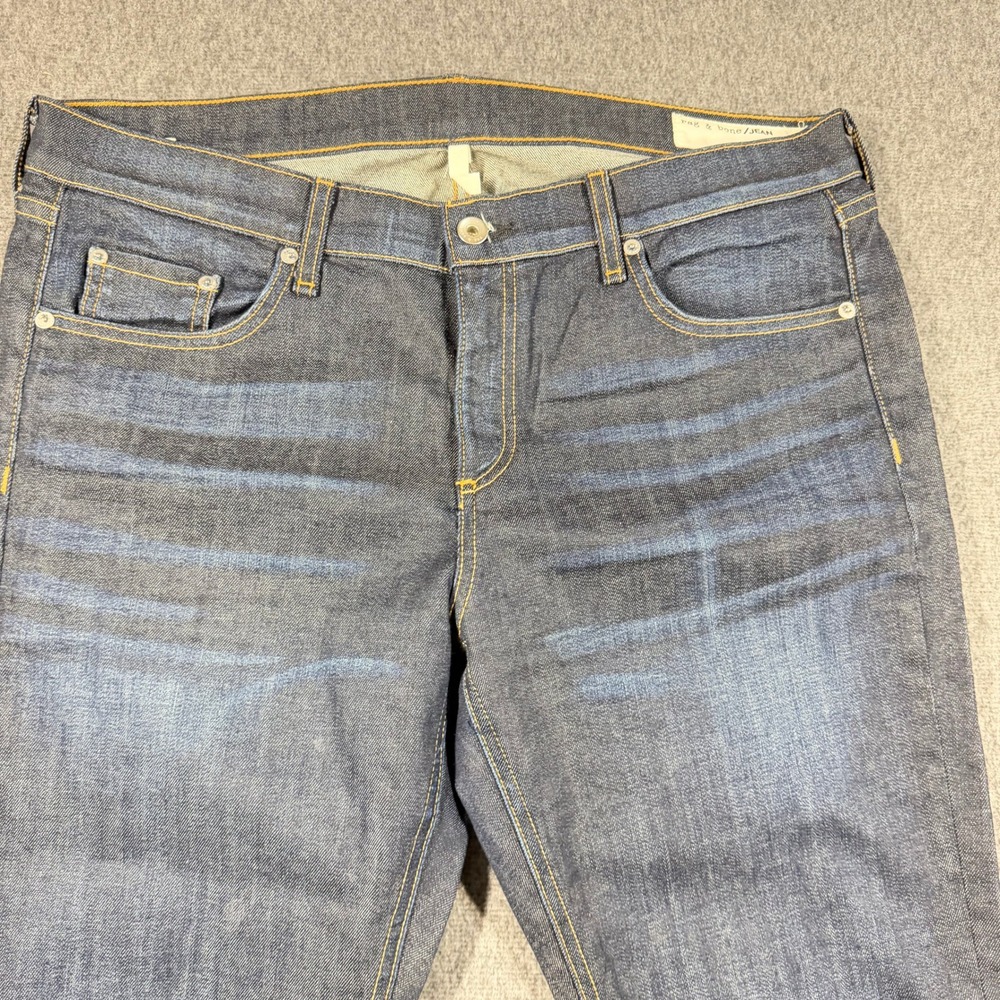 Rag & Bone Jean Dre Slim Boyfriend Womens 32 Dark Wash Indigo Denim Jeans - Picture 2 of 13